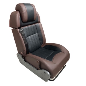 Asiento de Cuero Automotriz Personalizado de Lujo, <span class=keywords><strong>Cama</strong></span> con Cinturón de Seguridad de 3 Puntos, Operación Manual, Impermeable, para RV/Autocaravana/MPV/Furgoneta <span class=keywords><strong>Camper</strong></span> - Product Image 1