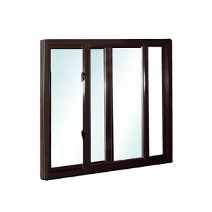 Modern Design NFRC Thermal Insulate Sliding Windows Hurricane Impact Aluminum Interior Glass Sliding Window