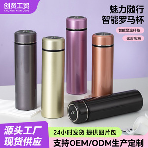 Smart Thermos Cup With Temperature Display 316 Stainless Steel Liner Rechargeable Battery For Tea Water Separation Business Gift - Product Image 4