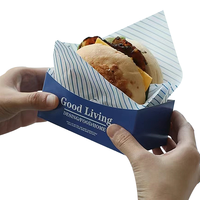 Boîtes à lunch en papier recyclable de qualité alimentaire pour sandwichs, pains, desserts, hamburgers et sushis, avec gaufrage