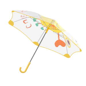 <span class=keywords><strong>Parapluie</strong></span> <span class=keywords><strong>transparent</strong></span> en PVC pour enfants avec logo personnalisé OEM, 6 baleines, pointe ronde, poignée en J, motif dessin animé, long manche, pour l'école, marque - Product Image 6