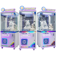 Machine à griffes lecteur de cartes Machines en peluche jeu de poussoir de jeton 1 an de garantie Machine de grue à griffes pour enfants en peluche à jetons