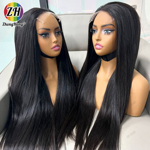 New Straight RAW Peru tóc con người ren phía trước cho phụ nữ da đen lagos chân tóc đóng cửa Trinh Nữ tóc con người HD ren phía trước - Product Image 1