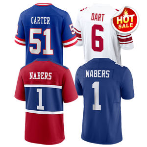 2025 erkekler 1 Malik Nabers 44 kam Skattebo futbol formaları dikişli 51 Abdul Carter 6 Jaxson Dart gömlek boyutu S-3XL - Product Image 1