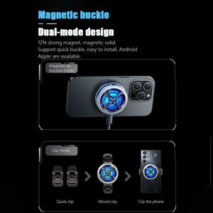 Nuevo Enfriador Nubia Redmagic 6 Air 2025, Magnético, RGB LED, 15W, Disipación <span class=keywords><strong>de</strong></span> Calor por Semiconductor <span class=keywords><strong>para</strong></span> Teléfono y <span class=keywords><strong>Tablet</strong></span> <span class=keywords><strong>para</strong></span> Juegos - Product Image 5