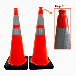 Sécurité Pvc 18in Green Traffic Warning Products Orange 36 Inch 900Mm Desktop Pe Traffic Cone - Product Image 2