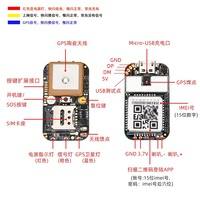 4G Full Netcom ZX908 placa base GPS localizador programa CHIP módulo SOS llamada bidireccional valla electrónica