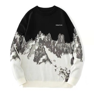 Pull Jacquard pour Homme avec Col Manches Longues à la Mode Décontracté Vêtements d'Hiver Nouveaux Produits en Vente <span class=keywords><strong>Logo</strong></span> Avant Position - Product Image 2