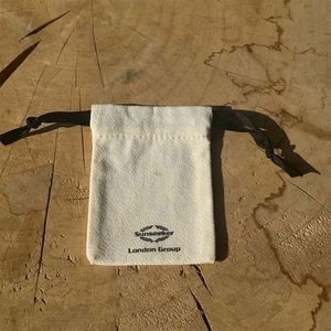 Customized Logo Recyclable Cotton <b>Drawstring</b> <b>Pouches</b> Dust Bag Packaging for Jewelry Wholesale Promotion High Quality <b>Pouch</b> - Product Image 1
