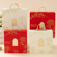 Boîte cadeau rigide en carton de luxe à double porte, revêtement UV, gaufrage, design fleur de rose, emballage pour jouets d'enfants, fermeture magnétique
