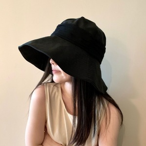 Sombrero de Pescador de Lino y Algodón con Ala Ancha, Color Caqui, Negro, Beige, Avena, Color Sólido, Transpirable, Protección Solar, Sombrero de Viaje - Product Image 2