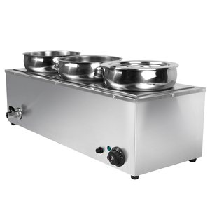 Oferta Relámpago Baño María Eléctrico de Acero Inoxidable SS201 con Capacidad para 3 Botellas Grandes de 7L para Restaurantes de Comida Rápida - Product Image 6
