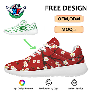 Factory Wholesale Sports Running <strong>Shoes</strong> Customized <strong>Plum</strong> Blossoms Printed Sneakers Women Lightweight Casual Walking <strong>Shoes</strong> - Product Image 1