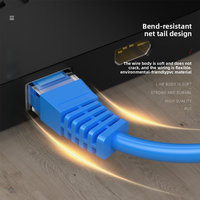 Cable de Red Kneysum CAT5 CAT5e de Cobre Puro Sólido SFTP con Fibra G652D para Router, Computadora y Banda Ancha, de 0.5m a 15m, con Conector RJ45