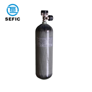 Bình khí nén composite sợi carbon, bình chứa oxy sợi carbon 6.8 lít, áp suất cao - Product Image 1