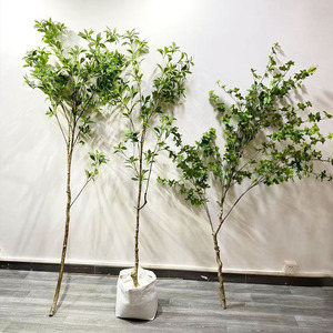 Plante artificielle Pieris Japonica Dream Castle, branche unique, sur pied, pour vitrine et décoration de fenêtre - Product Image 2
