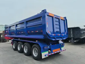 China Produces Material Dump Trucks For Cross-border Rear Dump Semi-trailer Projects