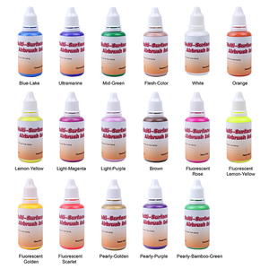 Pintura Profesional <span class=keywords><strong>para</strong></span> Aerógrafo, Impermeable y No Tóxica, 18 Colores, 15ml/30ml, <span class=keywords><strong>para</strong></span> Madera, Vidrio, Plástico y <span class=keywords><strong>Tela</strong></span> - Product Image 4