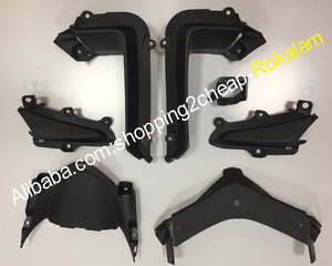 Kit de carénage de moto pour Honda CBR500R Carénages 2013 <span class=keywords><strong>2014</strong></span> 2015 <span class=keywords><strong>CBR</strong></span> <span class=keywords><strong>500</strong></span> <span class=keywords><strong>R</strong></span> 13 14 15 CBR500 RR Argent Noir Carénages de moto - Product Image 6