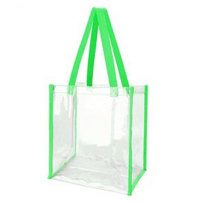 กระเป๋าใสอเนกประสงค์สั่งทำขายส่ง กระเป๋าช้อปปิ้งกันน้ำ กระเป๋าถือ PVC ใส  กระเป๋าถือใสสำหรับใช้ในสนามกีฬา - Product Image 4