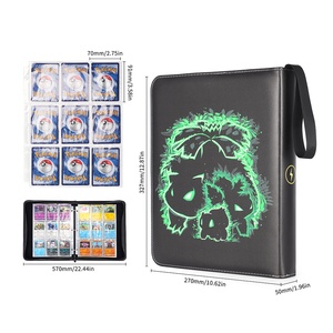Álbum de Colección de Tarjetas de 4 Compartimentos para Pocket Monster, con Material de PU, para Tarjetas de Visita - Product Image 3