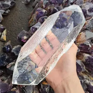 Groothandel Healing Synthetische Clear Quartz Crystal Transparante Kunstmatige Quartz Crystal