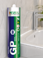 Scellant silicone de type acétique GP 668, imperméable, anti-moisissure, transparent, adhésif pour l'étanchéité des surfaces en verre intérieures et extérieures