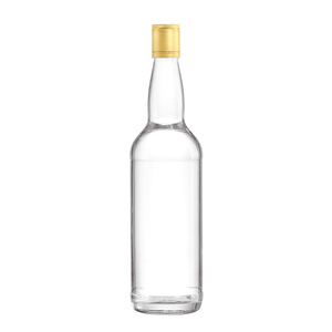 Botella de Vodka de 500ml/750ml con Tapas de Rosca, Botella Redonda Transparente Clásica para Whisky, Tequila, Ginebra y Licores para Destilerías - Product Image 2