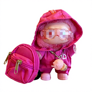 Rabubu High Energy 3.0, Juguete de Vinilo de Dibujos Animados, Muñeco Labuibui, Ropa de PVC para Usar, <span class=keywords><strong>Abrigo</strong></span> Frontal, Accesorio de Ropa Recargable, Unisex, 14 cm, Plástico - Product Image 1