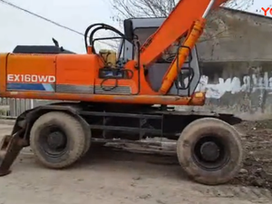 Excavadora de ruedas HITACHI, maquinaria de construcción usada con motor Isuzu, excavadoras hidráulicas baratas a la venta - Product Image 6