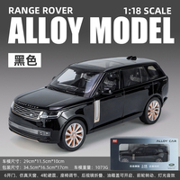 1:18 escala aleación todoterreno Diecast modelo coche simulación coche SUV con tirar hacia atrás y 6 puertas Diecast Coche