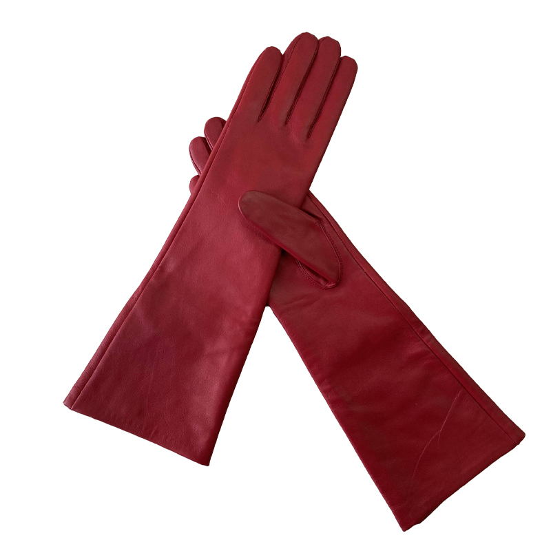 Оригинальные модные перчатки из овечьей кожи, длинные перчатки из оперной кожи с длинным рукавом, длинные перчатки для женщин