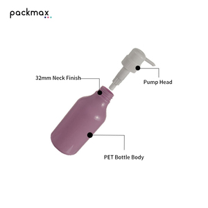 350ml PET Frosted <b>Pump</b> <b>Bottle</b> for Shampoo Shower Gel Body Lotion - Refillable Plastic <b>Dispenser</b> Container Wholesale - Product Image 2