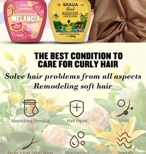 SKAUA Crema Capilar Sin Enjuague de 1000 ml, Rica en Esencia Vegetal, Proporciona Nutrientes al Cabello y Aumenta el Brillo - Product Image 6