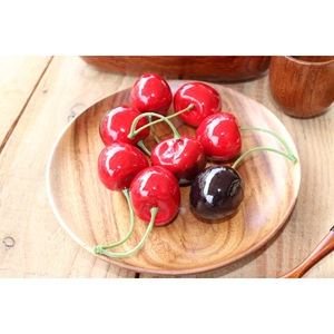 Platos redondos pequeños de madera de acacia para postres, guarniciones, fiestas, hoteles, café y té. - Product Image 3