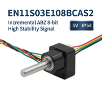 Encodeur Rotatif Absolu Micro Magnétique Monocycle 11mm, Axe 3mm, Haute Précision 15 bits, 5-24V TTL UART pour la Robotique