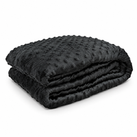 Couverture lestée en velours cristal pour adultes, couverture douce et confortable en peluche pour dormir à la maison