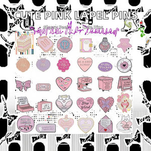 メーカー特価 可愛いピンクのエナメルブローチ カスタマイズ可能な花とファッションバッジピン 女の子の誕生日パーティーに - Product Image 2