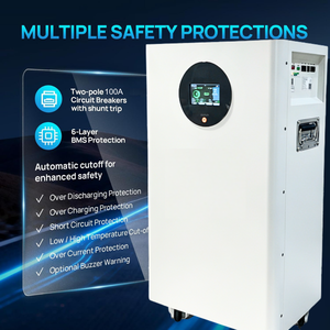 แบตเตอรี่ลิเธียมไอรอนฟอสเฟต (LiFePO4) ความจุสูง 51.2V 200Ah 10kWh สำหรับระบบพลังงานแสงอาทิตย์แบบไฮบริดในบ้าน แรงดันต่ำ - Product Image 4