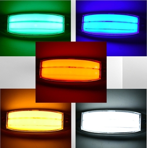 Feux <span class=keywords><strong>de</strong></span> circulation latéraux avec diode LED 12V/24V <span class=keywords><strong>Orange</strong></span> blanc rouge vert bleu pour remorque et camion - Product Image 4