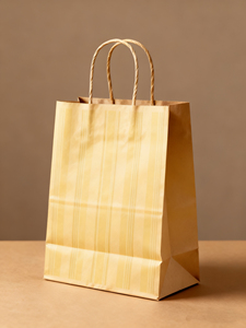 Bolsa de Papel Kraft de Tamaño Personalizado con Asa Redonda Plana para Tiendas de Conveniencia, Panaderías y Comercios Minoristas - Product Image 3