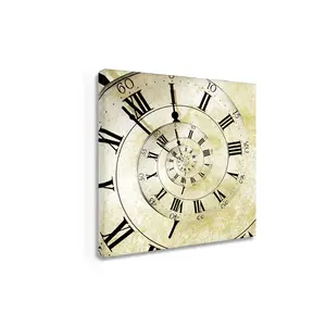Hongya-reloj abstracto a precio directo de fábrica, lienzo sin marco, imagen de alta definición para arte de pared