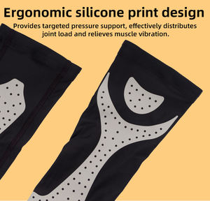 Protège-tibias de compression en polyester respirant personnalisé pour la course à pied, soulagement de la douleur, récupération musculaire, manchon léger pour mollet - Product Image 4