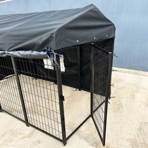 Großer Hundezwinger für den Außenbereich mit 12 Paneelen und Dachabdeckung, Hundegehege, Haustierkäfig, geschweißter Drahtzwinger, Hundehaus, Auslauf, Laufstall - Product Image 5