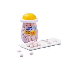 Boîte de friandises pour bébés la plus vendue - Haricots moelleux aromatisés aux fruits pour bébés. Contient de la poudre de protéines et des probiotiques. Texture semi-douce.
