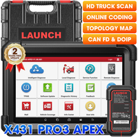 Outil de diagnostic automobile Launch X431 Pro3 APEX Obd2, scanner de diagnostic automobile, outil de diagnostic de véhicule pour voitures X-431 PRO3S Pro