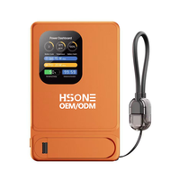 Batterie externe magnétique 3-en-1 avec chargeur sans fil 15W, chargeur USB-C PD 20W, écran TFT intelligent et support intégré