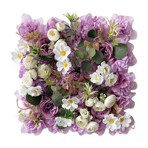 Panneau mural de fleurs séchées inspiré du jardin de Monet, hydrangea, toile de fond florale artificielle de qualité supérieure, décoration de mariage, événement romantique - Product Image 5