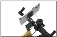 Support de téléphone portable pour moto, matériau ABS flexible, fixation par clip pour téléphones de 4 à 7 pouces