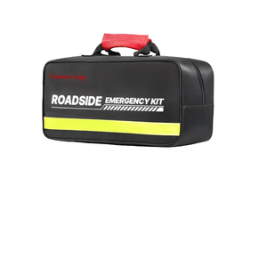 Kit de emergencia para automóvil 2 en 1 Kit de primeros auxilios y asistencia en carretera de 32 piezas con cables de puente, herramientas de seguridad para viajes en vehículos y hogar - Product Image 1